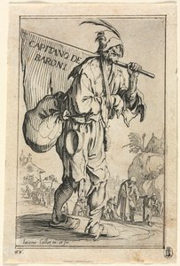 The Beggars: Frontispiece: キャプテン オブ ザ バロンズ 作： Jacques Callot