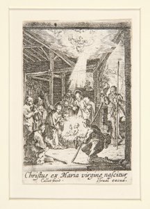 キリストの誕生、いいえ。 7 「聖母の生涯」より 作： Jacques Callot
