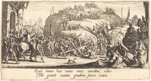十字架の担ぎ 作： Jacques Callot