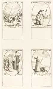 サウルの回心; セントポール; 聖ヨハネクリソストム。 アレクサンドリアの聖キリル 作： Jacques Callot
