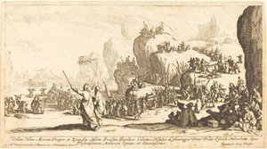 紅海の横断、1629年。 作： Jacques Callot
