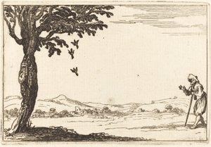 カラスと彼女の子供 作： Jacques Callot