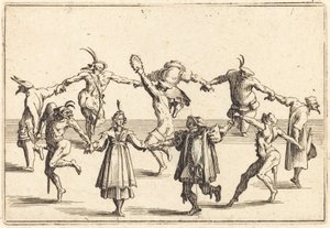 ダンス、c。 1622年。 作： Jacques Callot