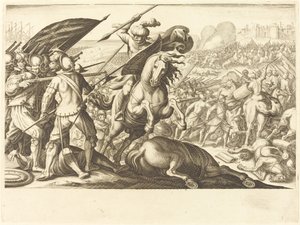 トルコ騎兵隊の敗北、c。 1614年。 作： Jacques Callot