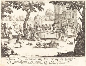 散逸、1635年。 作： Jacques Callot