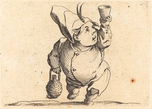 酒飲み」正面図、1622年頃。 作： Jacques Callot