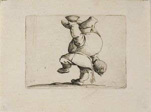 後ろから見た酒飲み ヴァリエフィギュアゴビより 作： Jacques Callot