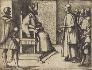 女王に感謝するトスカーナの特使 [裏面] 作： Jacques Callot