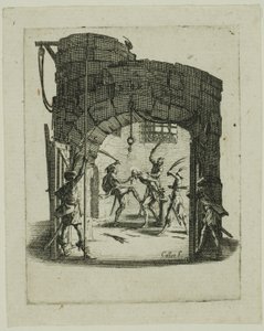 小さな情熱からの鞭打ち 作： Jacques Callot