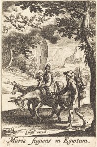 1630年以降のエジプトへの逃亡。 作： Jacques Callot