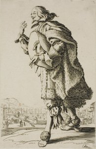 ラ・ノブレス』より「帽子を腕の下に抱えて敬礼する軍人」、2枚目 作： Jacques Callot