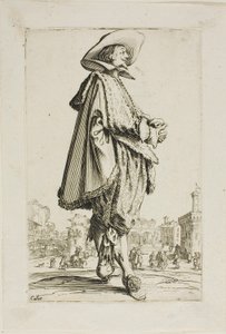 ラ・ノブレス』より「合掌する紳士」、11枚目 作： Jacques Callot