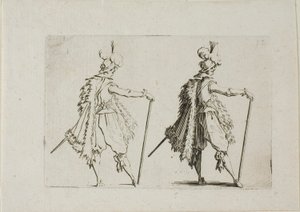 カプリスより「大きな杖を持った紳士」 作： Jacques Callot