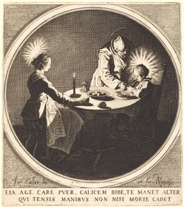 食卓の聖家族 作： Jacques Callot