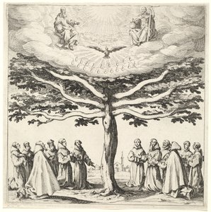 フランシスコ会が崇拝する生命の木の聖三位一体 作： Jacques Callot