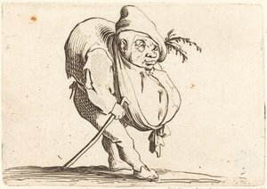 杖を持ったせむし男 作： Jacques Callot