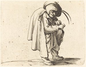 ハーディガーディプレーヤー 作： Jacques Callot