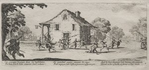 大戦争の大惨事：略奪、1633年。 作： Jacques Callot
