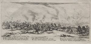 戦争の大惨事：ザ・バトル 作： Jacques Callot