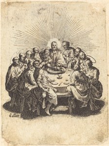 最後の晩餐、1618年。 作： Jacques Callot