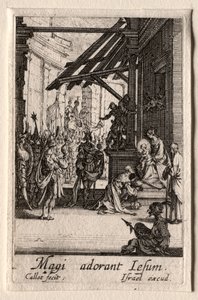 聖母の生涯：賢者の崇拝。 作： Jacques Callot