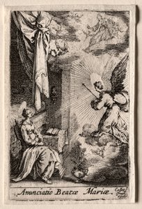 聖母の生涯：受胎告知 作： Jacques Callot