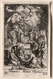 聖母の生涯：聖母の誕生 作： Jacques Callot