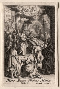 聖母の生涯：聖母の死 作： Jacques Callot