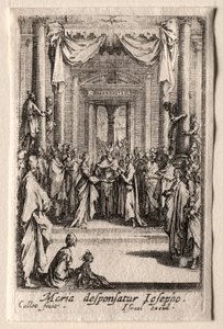 聖母の生涯：聖母の結婚 作： Jacques Callot