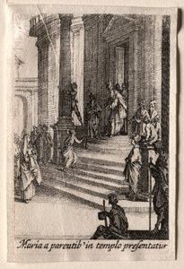 聖母の生涯：寺院での聖母のプレゼンテーション 作： Jacques Callot