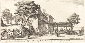小さなトレリス」1635年 作： Jacques Callot
