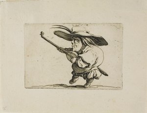 ヴァリエフィギュアゴッビのリュート奏者 作： Jacques Callot