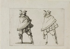 The Caprices より、コートに包まれた男 作： Jacques Callot