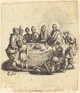 カナの結婚、1618年。 作： Jacques Callot