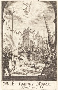 伝道者聖ヨハネの殉教、c。 16341635。 作： Jacques Callot