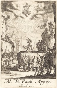 聖パウロの殉教、c。 16341635。 作： Jacques Callot