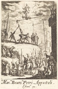 聖ペテロの殉教、c。 16341635。 作： Jacques Callot