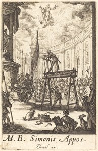 聖シモンの殉教、c。 16341635。 作： Jacques Callot