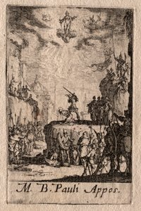 使徒たちの殉教：聖パウロ 作： Jacques Callot