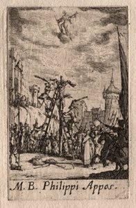 使徒たちの殉教：聖フィリップ 作： Jacques Callot