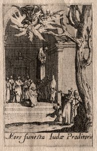 使徒の殉教：ユダの死。 作： Jacques Callot