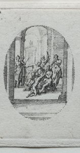 受難の神秘: いばらの冠をかぶったキリスト 作： Jacques Callot