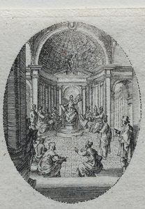 受難の秘儀: 医者と論争するキリスト 作： Jacques Callot