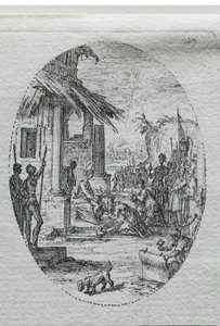 情熱の謎：王の崇拝。 作： Jacques Callot