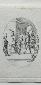 情熱の謎：鞭打ち。 作： Jacques Callot