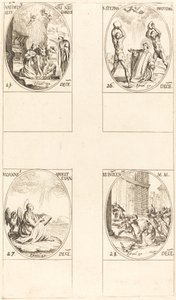 キリスト降誕、聖スティーブン、聖ヨハネ、聖なるイノセント。 作： Jacques Callot