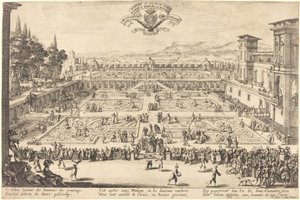 ナンシーの宮殿庭園 作： Jacques Callot