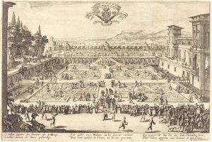 ナンシーの宮殿庭園 作： Jacques Callot