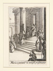 『聖母の生涯』より 聖母の贈呈 第3番 作： Jacques Callot