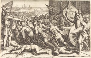 軍隊の再乗船、c。 1614年。 作： Jacques Callot